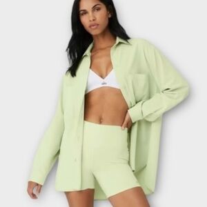 ALO Yoga Light Green Blouse